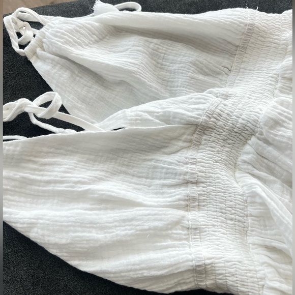 Musette Off White Halter Mini Sundress for Weddings - Picture 8 of 14